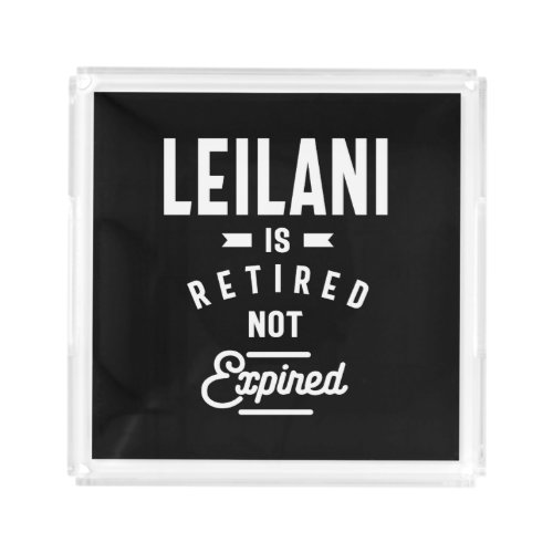 Leilani Personalized Name Birthday Gift Acrylic Tray