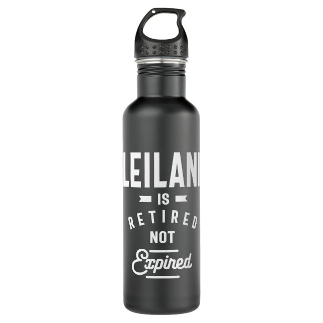 Leilani Personalized Name Birthday Gift Stainless Steel Water Bottle (Front)