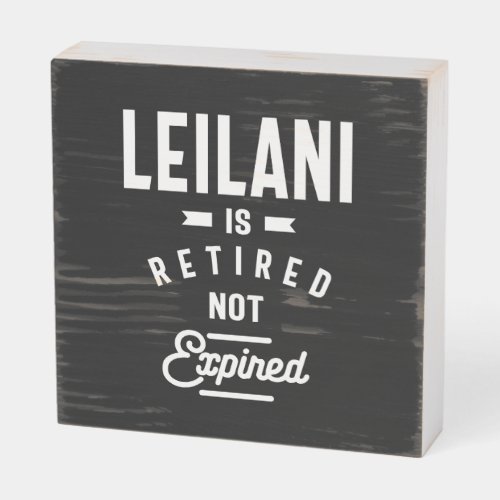 Leilani Personalized Name Birthday Gift Wooden Box Sign