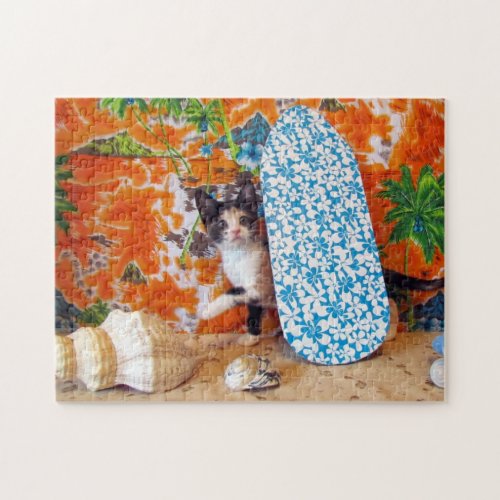Leilanis Hawaiian Vacation _ Surfer_ Cat Puzzle