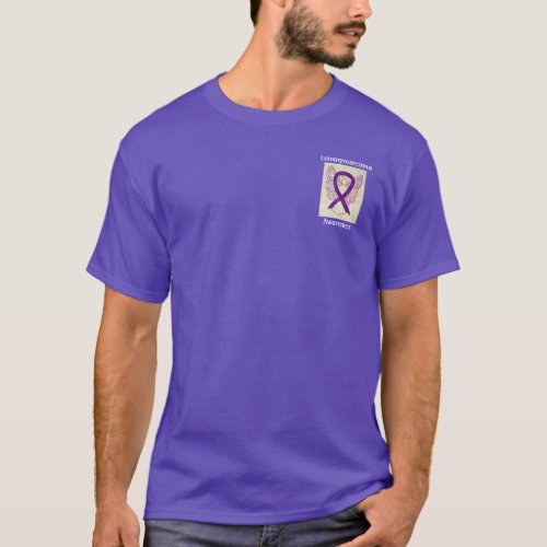 Leiomyosarcoma Awareness Ribbon Angel Custom Tee