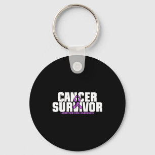 Leiomyosarcoma Cancer Survivor Fighter Awareness Keychain