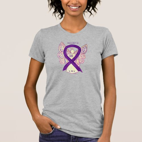 Leiomyosarcoma LMS Awareness Ribbon Angel Shirt