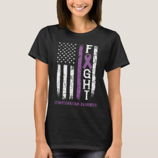 Leiomyosarcoma Warrior US Flag T-Shirt