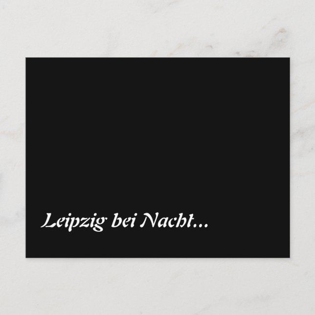 Leipzig bei Nacht Postcard (Front)