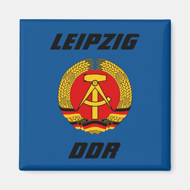 Leipzig, DDR - Deutsche Demokratische Republik Magnet (Front)
