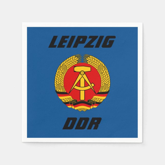 Leipzig, DDR - East Germany Napkins (Front)