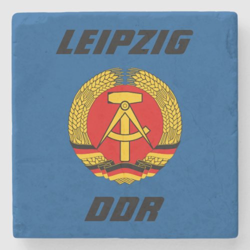 Leipzig DDR _ East Germany Stone Coaster