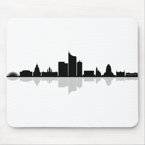 LEIPZIG Deutschland City Skyline Silhouette Mouse Pad