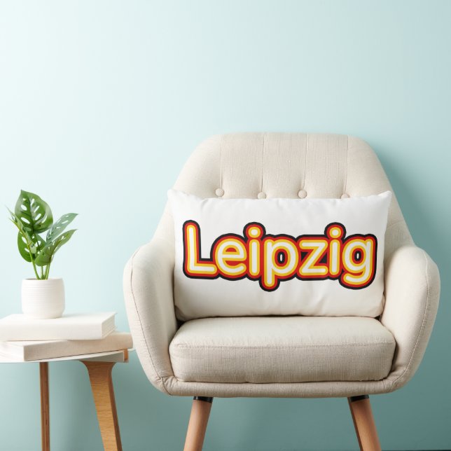 Leipzig Deutschland Germany Lumbar Pillow (Chair)