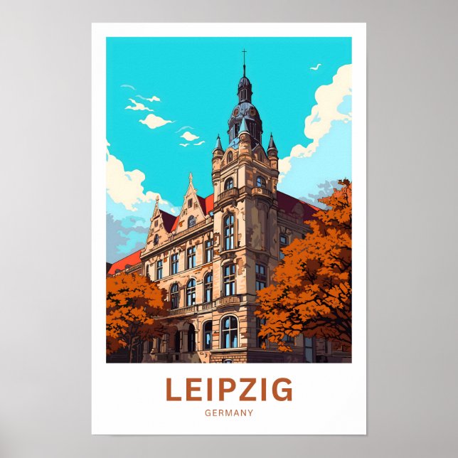 Leipzig Germany Travel Print (Front)