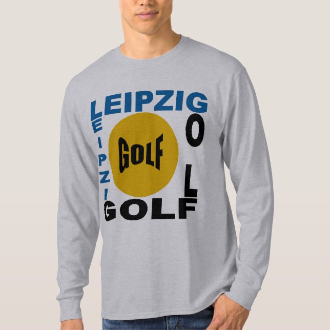 LEIPZIG GOLF gray T-shirt (Front)