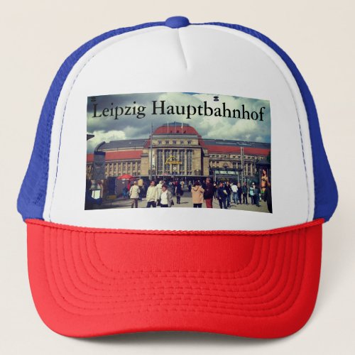 Leipzig Hauptbahnhof Railway Station Trucker Hat