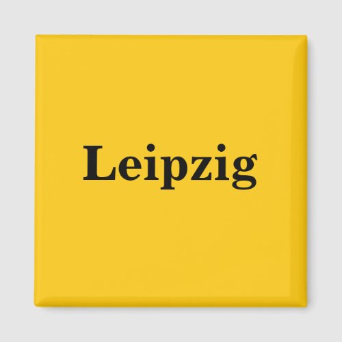 Leipzig Magnet _ Schild Gold Gleb