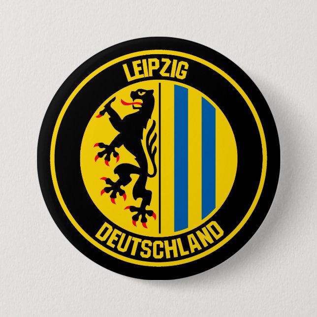 Leipzig Round Emblem Button (Front)