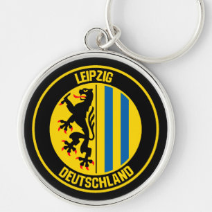 Leipzig Round Emblem Keychain