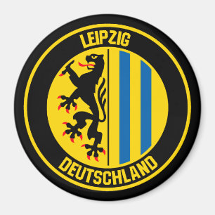 Leipzig Round Emblem Magnet