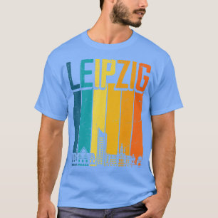 Leipzig Skyline Retro Vintage Souvenir Leipzig T-Shirt