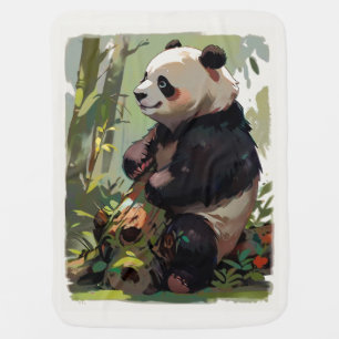 Leisure Bear - Panda Bear Baby Blanket