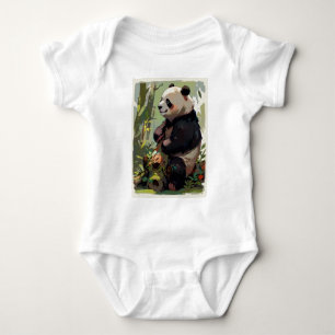Leisure Bear - Panda Bear Baby Bodysuit