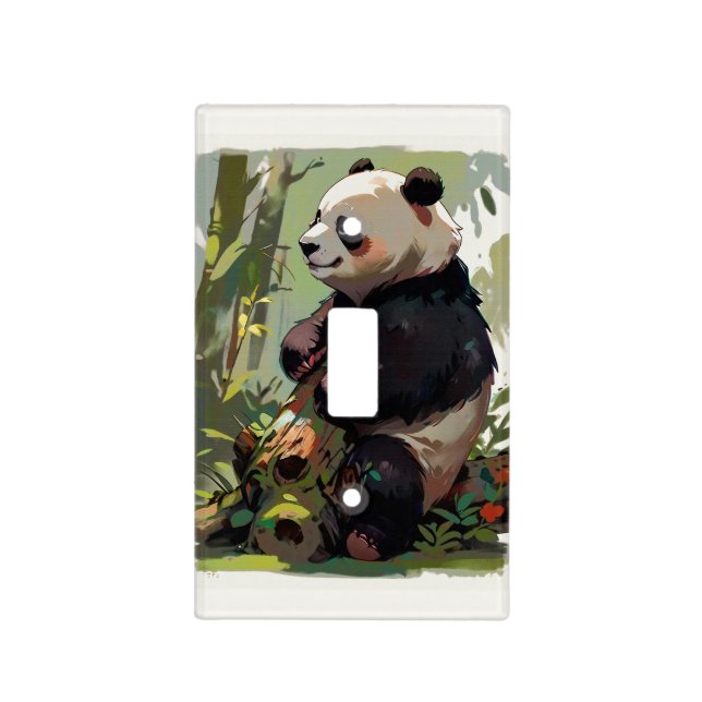 Leisure Bear - Panda Bear Light Switch Cover (Front)
