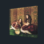 Leisure Hours, 1864 Canvas Print<br><div class="desc">Leisure Hours, 1864 | by Sir John Everett Millais | Art Location: Roy Miles Fine Paintings | English Artist | Image Collection Number: BAL11019</div>