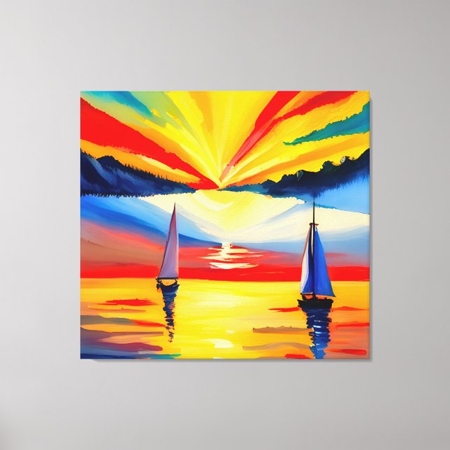 Leisure Sailing Canvas Print (Front)