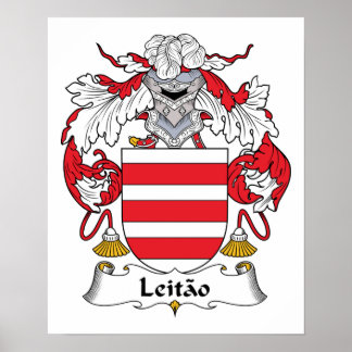 Leitao Family Crest Poster