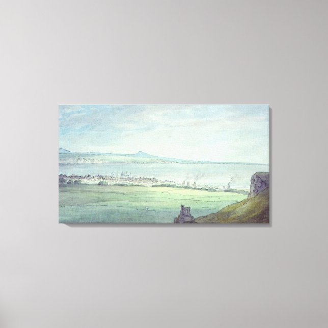 Leith, with Kirkaldy on the coast of Fifeshire Canvas Print (Front)