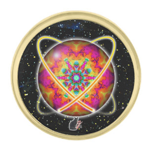 Lektron Orbz Kaleid Lapel Pin
