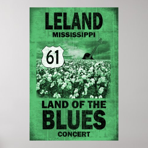 Leland Mississippi Blues Poster