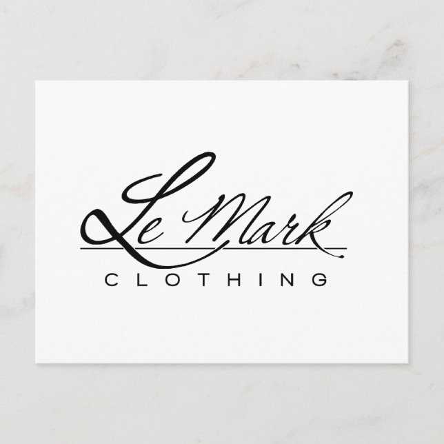 Lemark Clothing Line Postcard (Front)