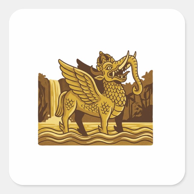 Lembuswana Square Sticker (Front)