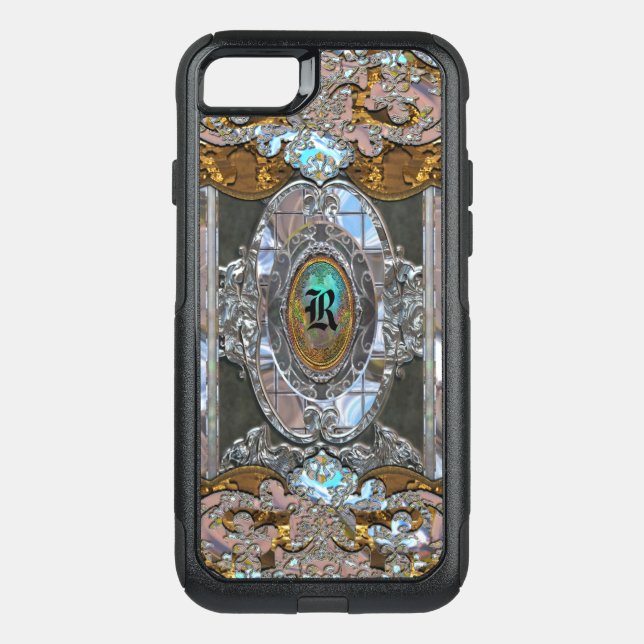 Lemmedeque Girl Pretty Pattern Protective Monogram Otterbox iPhone Case (Back)