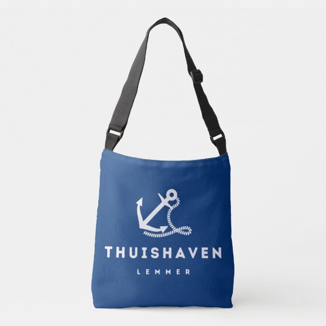 Lemmer | Netherlands - Maritimer Shopper Crossbody Bag (Front)