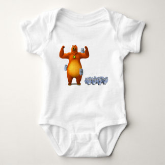 Lemmings Tabodi And Grizzy characters super, fun Baby Bodysuit