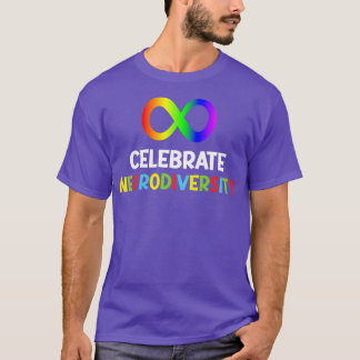 Lemniscate Celebrate Neurodiversity Puzzle Lover T-Shirt