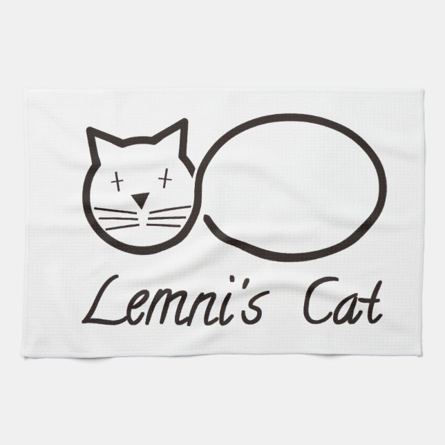 lemniscate the lemni cat towel (Horizontal)
