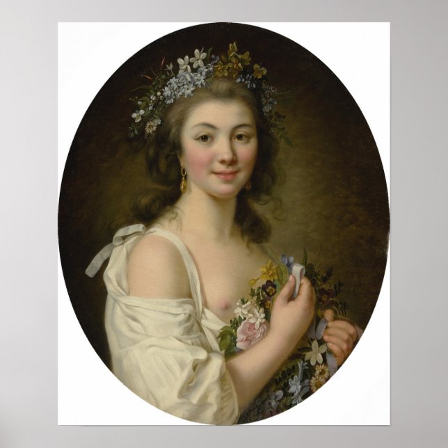 Lemoine - Portrait Of Madame Genlis Poster (Front)