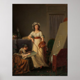 Lemoine - The Artist And Her Sister 1796 Poster