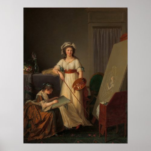 Lemoine _ The Artist And Her Sister 1796 Poster