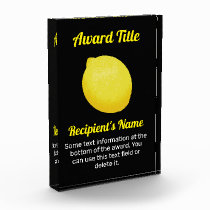 Lemon Acrylic Award