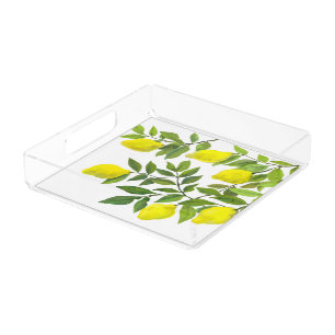 Lemon acrylic tray