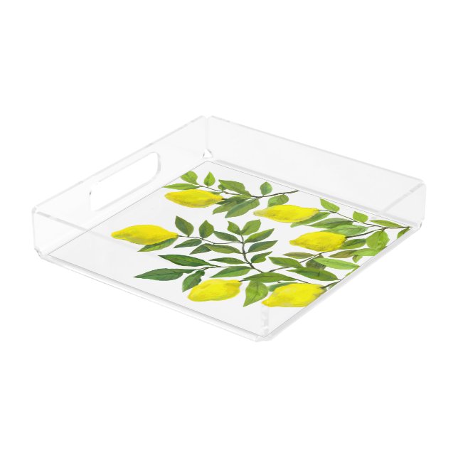 Lemon  acrylic tray (Angled)