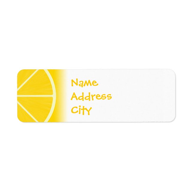 Lemon Address Labels (Front)