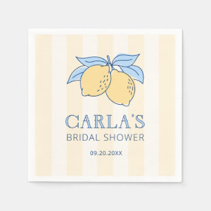 Lemon Amalfi Bridal Shower Napkins
