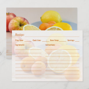 Lemon And Apricot Food Photo With Recipe Template