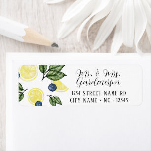 Lemon and Blueberry Label