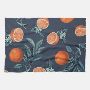 Lemon and Leaf Pattern VI Kitchen Towel