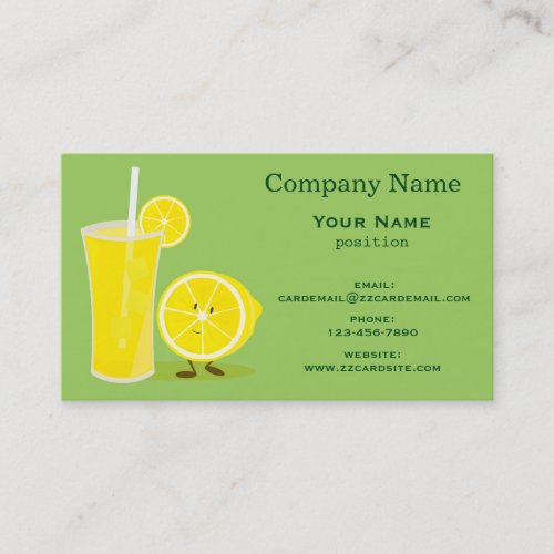 Lemon and Lemonade Business Card